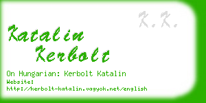 katalin kerbolt business card